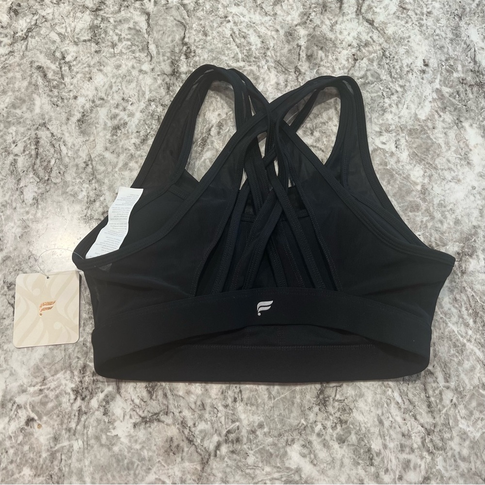 Fabletics sports bra size XS Faye high impact black NEW NWT - Picture 7 of 9
